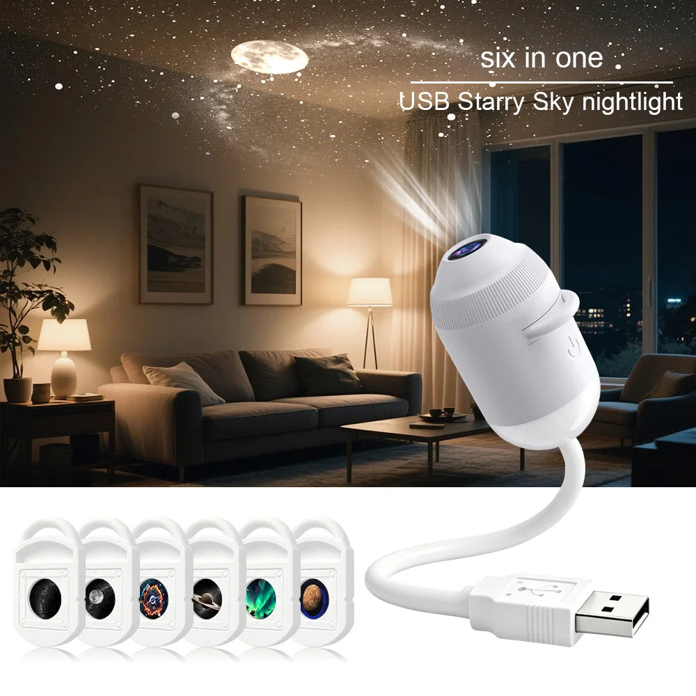 Celestial Galaxy Star Night Light