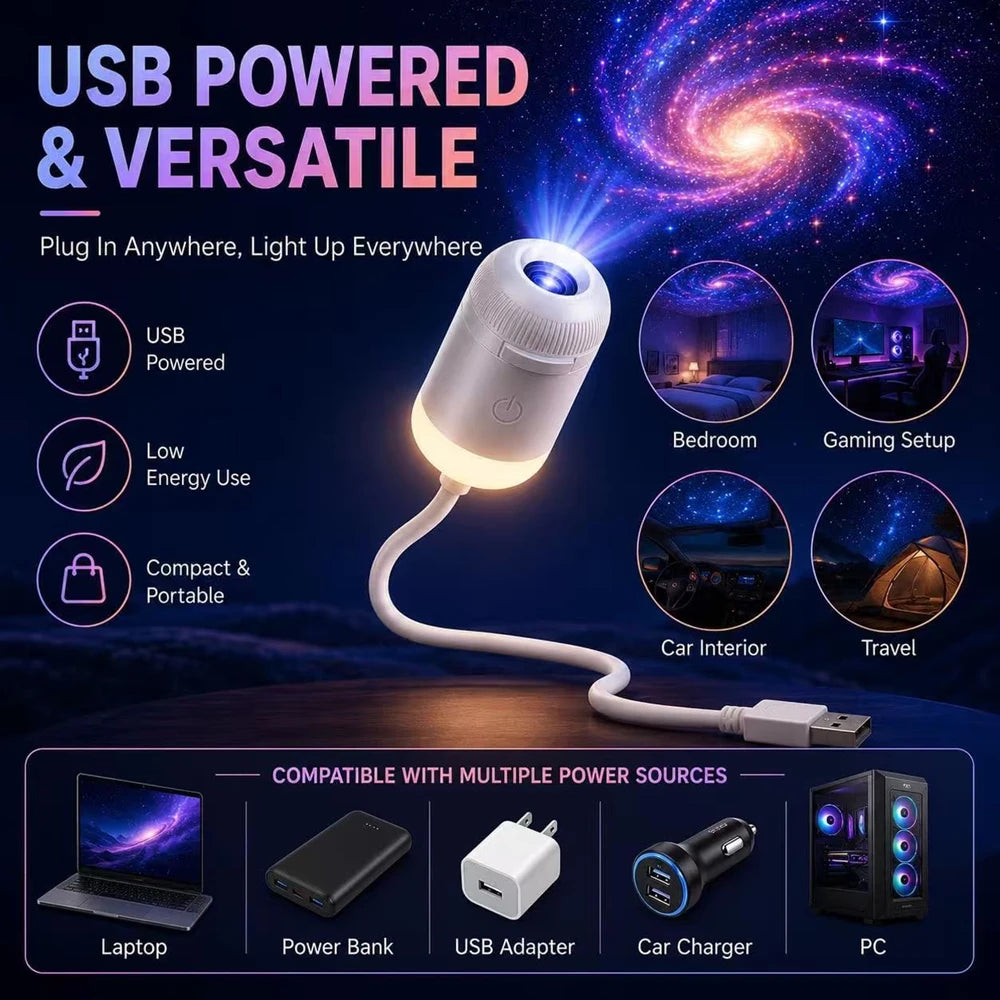 Celestial Galaxy Star Night Light